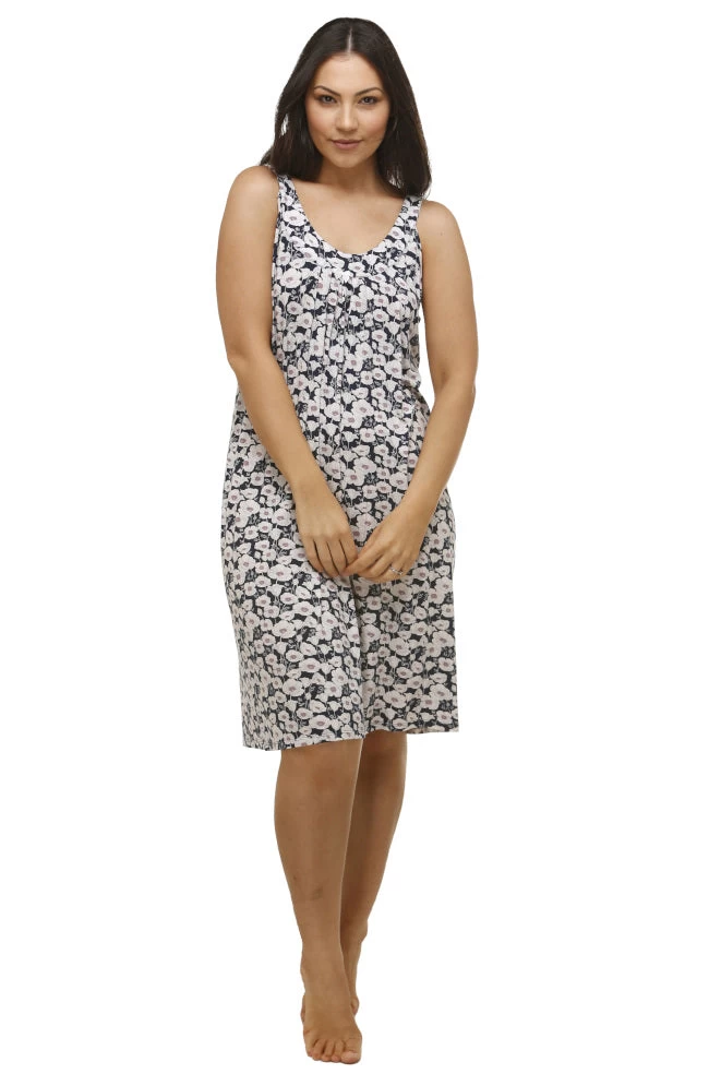 Poppy Sleeveless Nightie (Navy) 3 Poppy Sleeveless Nightie (Navy)