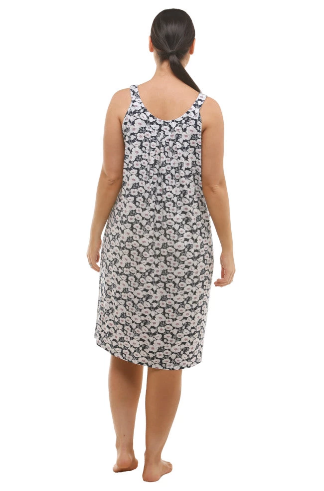 Poppy Sleeveless Nightie (Navy) 4 Poppy Sleeveless Nightie (Navy) - Image 2