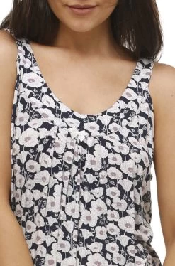 Poppy Sleeveless Nightie (Navy) 7 Poppy Sleeveless Nightie (Navy) -Fashion Underwear Shop Y450 NAVY 03 002 1