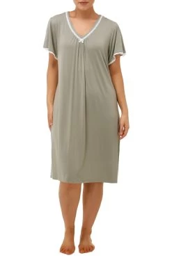 Short Sleeve Nightie (Sage)
