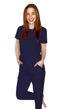 Fashion Underwear Shop -Fashion Underwear Shop YSR477 Peacoat Tee Pant Set 002