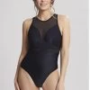Panache Onyx Chic Moulded Swimsuit (Noir) -Fashion Underwear Shop api5r4whu 96962