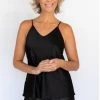 Fantasie Reversible Silk Camisole (Black) -Fashion Underwear Shop fantasie silk camisole front