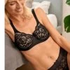 Amoena Kyra Wirefree Padded Bra (Black & Nude) -Fashion Underwear Shop kyra padded222 1