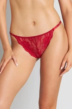 My Fit Lace Tanga Brief (Jester Red)
