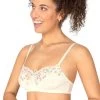 Amoena Daydream Wirefree Bra (Off White & Floral) -Fashion Underwear Shop record222 1